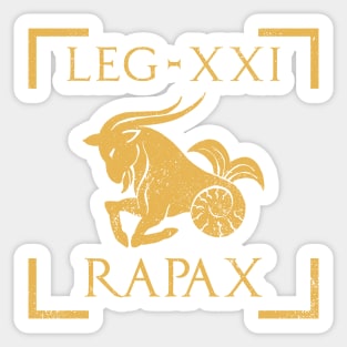 Legio XXI Rapax Capricorn Emblem Roman Legion Sticker